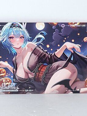 Eula Halloween Double Sided Waifu Card Anime Girl Wall Art Oversized Board A5